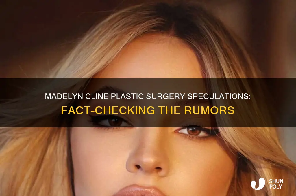 did madelyn cline get plastic surgery done