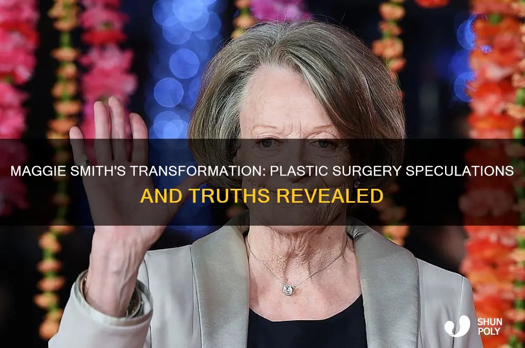 did maggie smith have plastic surgery