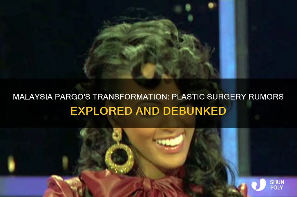 did malaysia pargo get plastic surgery