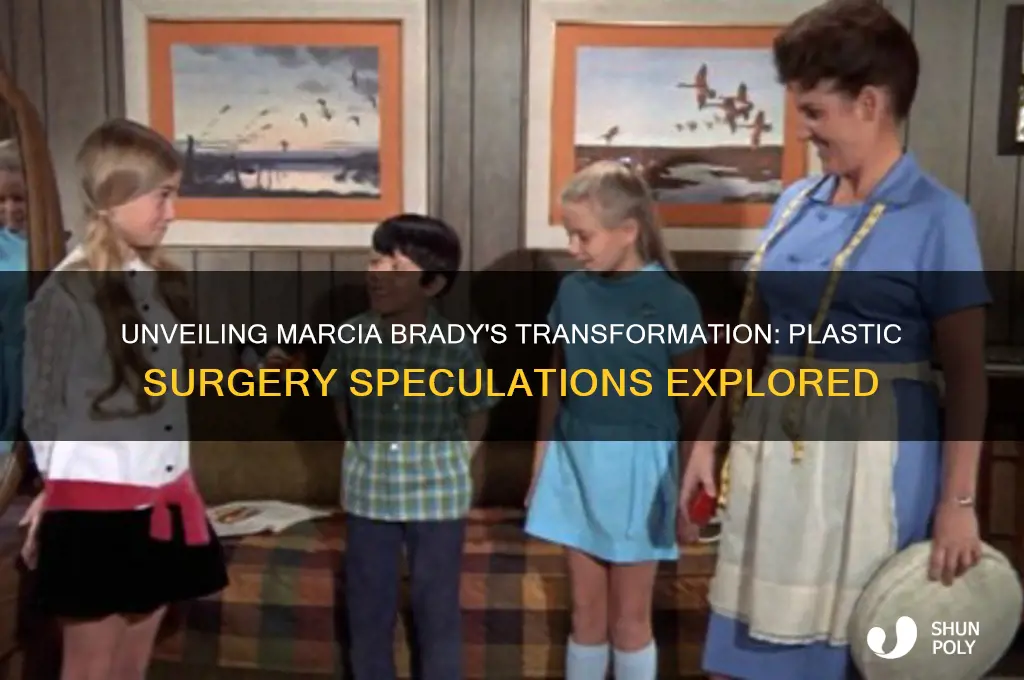 did marcia brady have plastic surgery