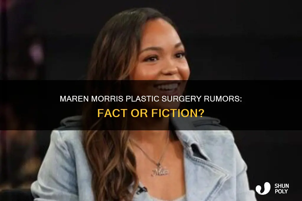 did maren morris get plastic surgery