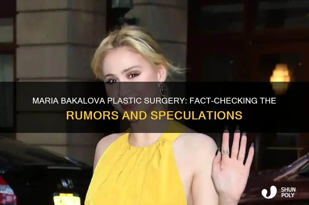 did maria bakalova get plastic surgery