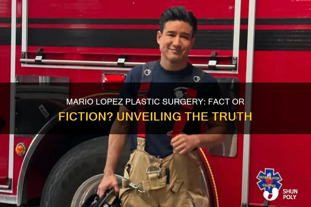 did mario lopez have plastic surgery