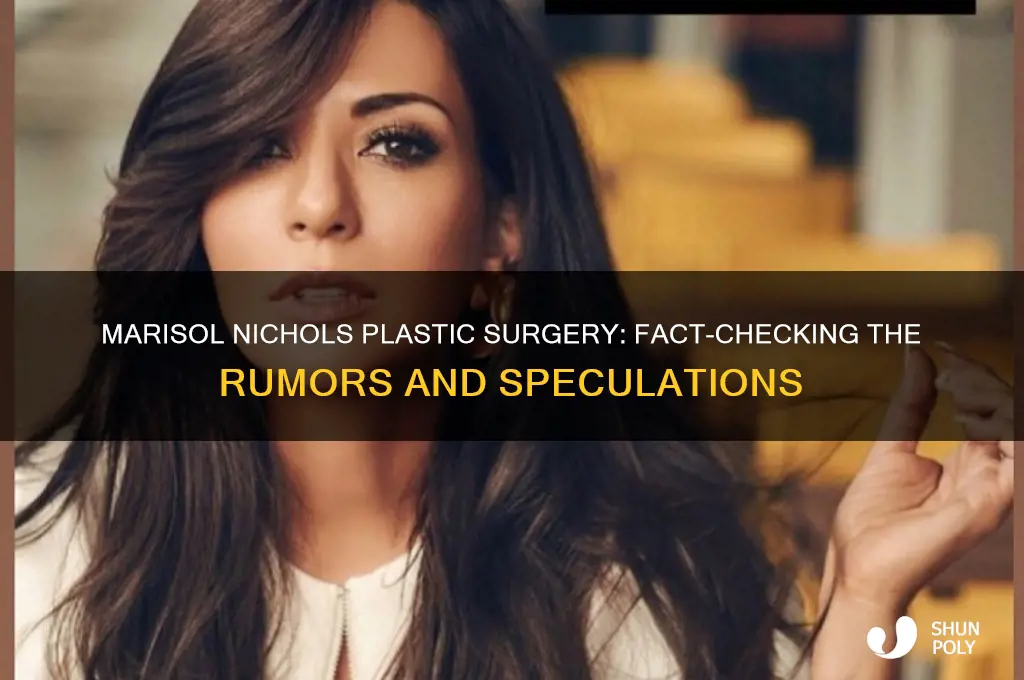 did marisol nichols get plastic surgery