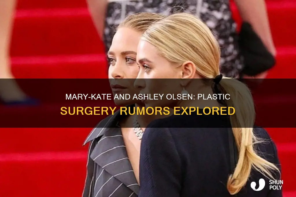 did mary kate and ashley get plastic surgery