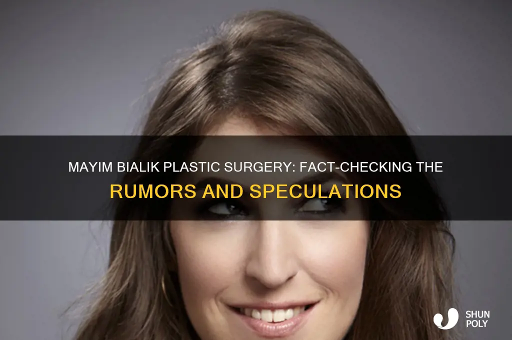 did mayim bialik have plastic surgery