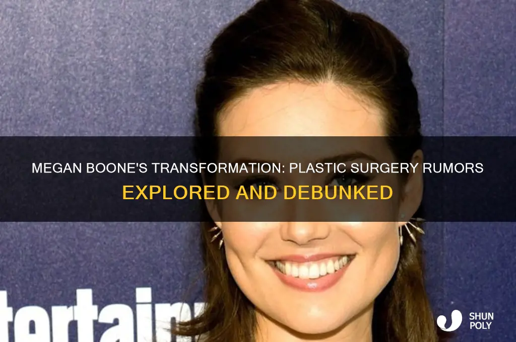 did megan boone have plastic surgery