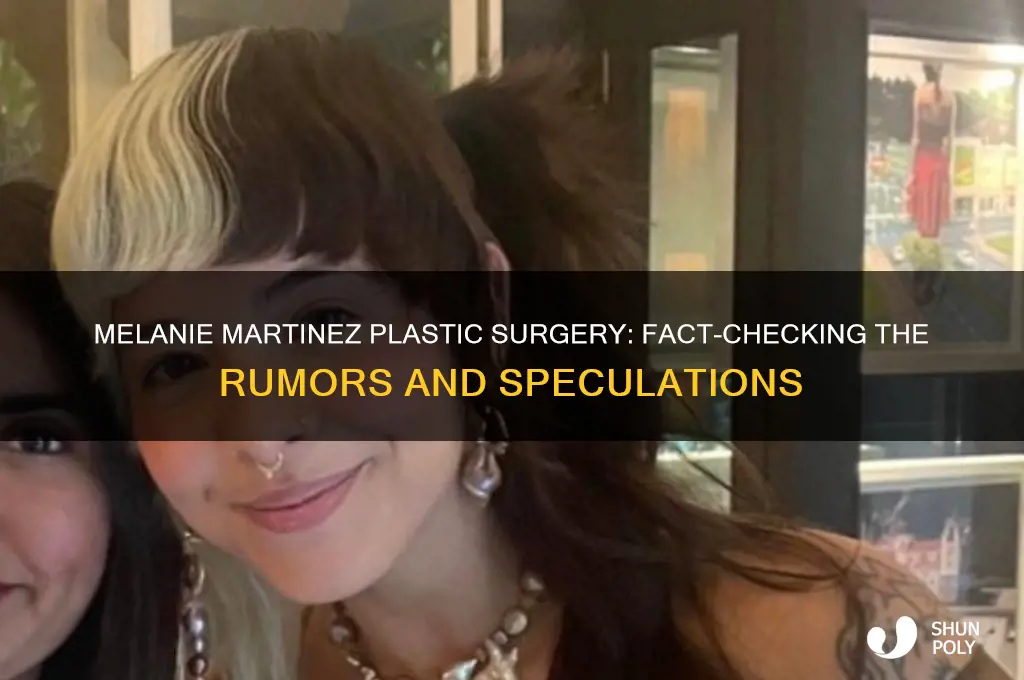 did melanie martinez do plastic surgery