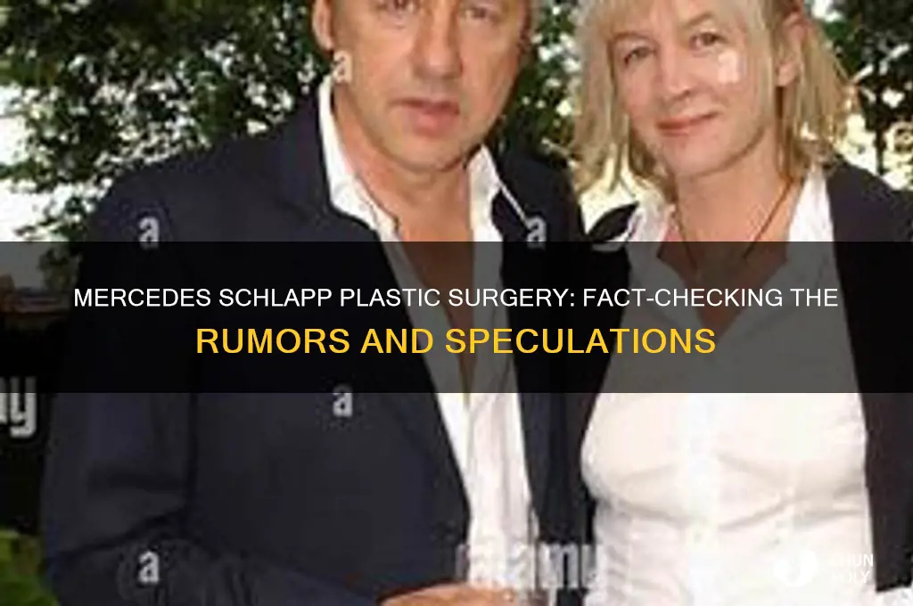 did mercedes schlapp have plastic surgery