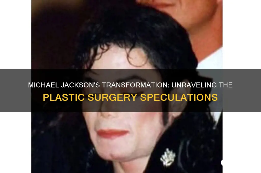 did michael jackson get plastic