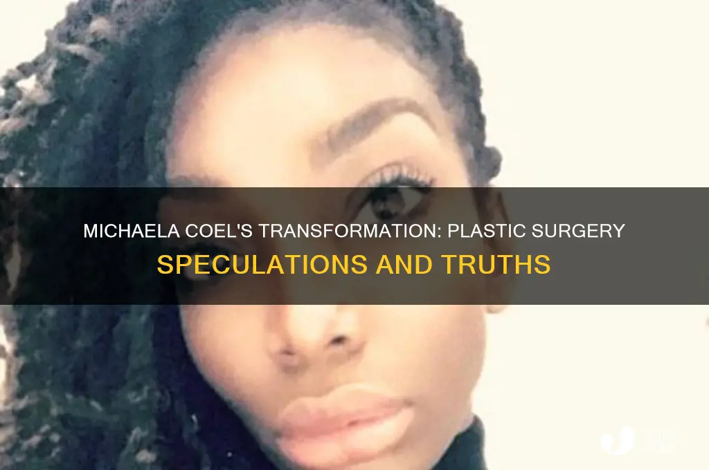 did michaela coel have plastic surgery