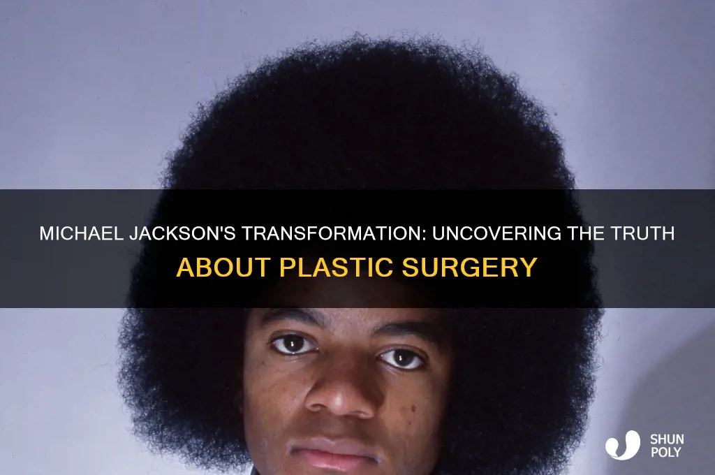 did michal jackson get plastic surgery