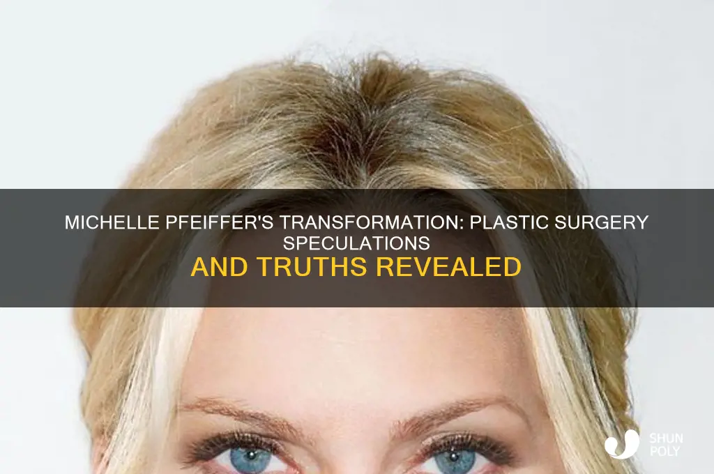did michelle pfeiffer get plastic surgery
