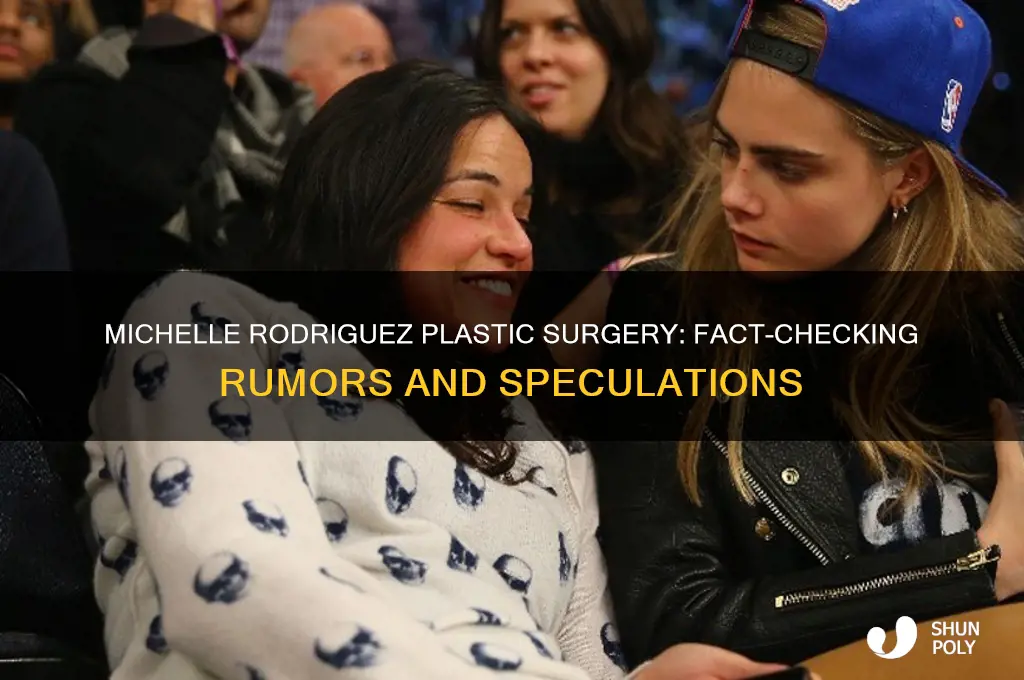 did michelle rodriguez have plastic surgery