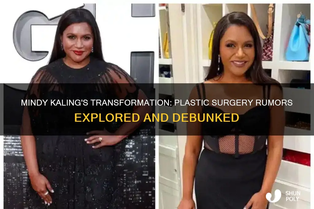 did mindy kalijg get plastic surgery