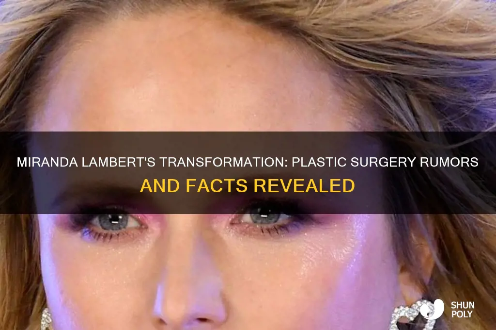 did miranda lambert get plastic surgery
