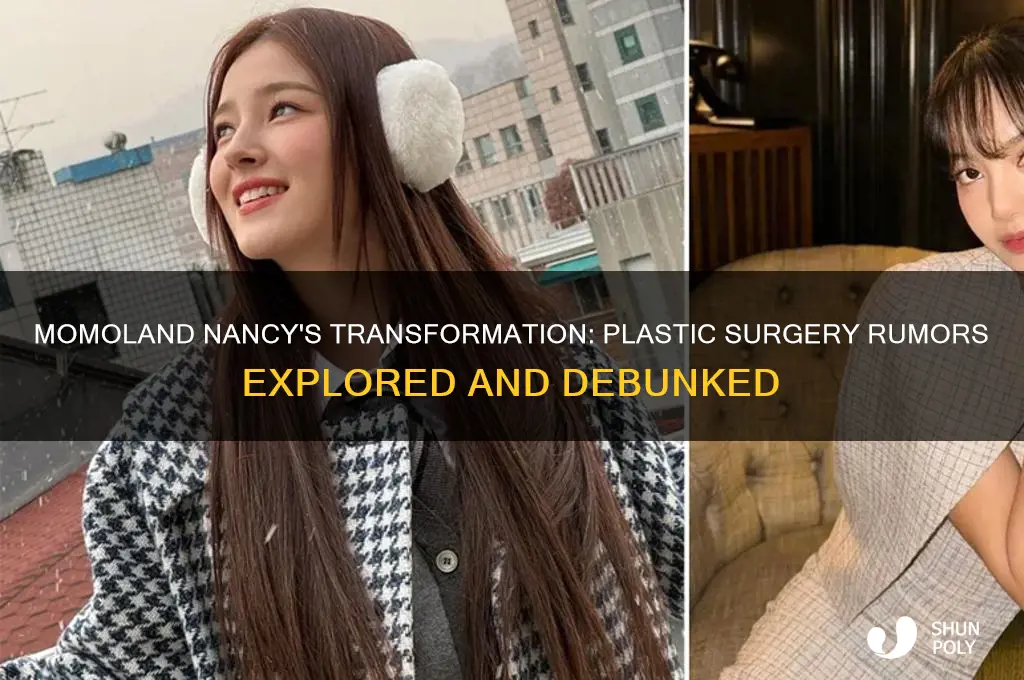 did momoland nancy have plastic surgery