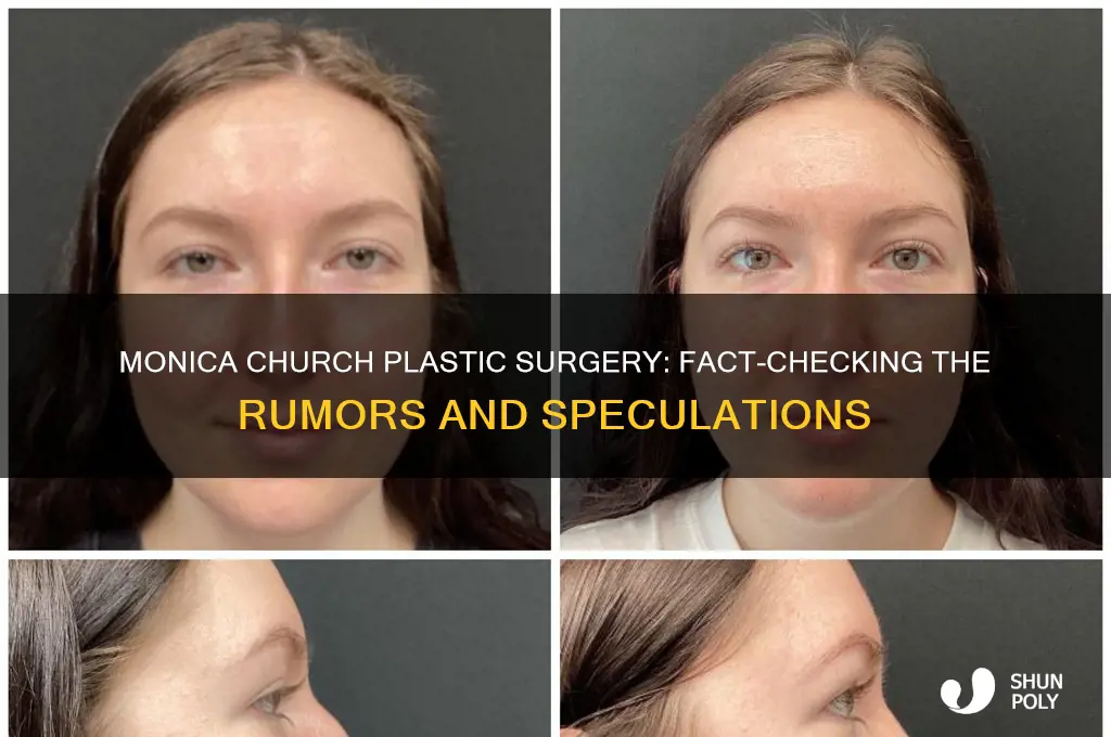 did monica church have plastic surgery
