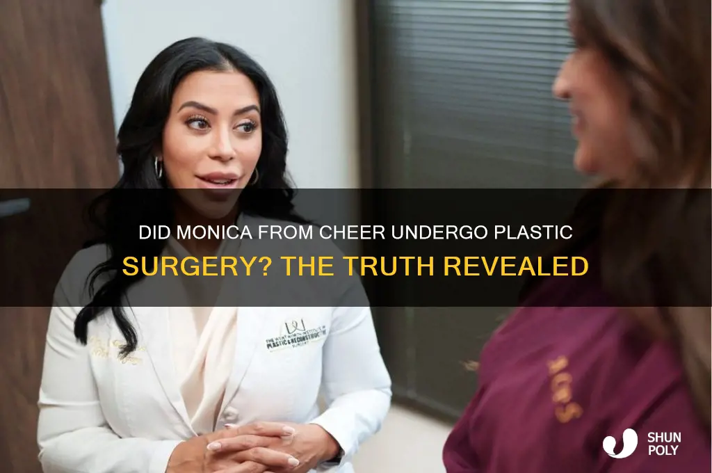 did monica from cheer get plastic surgery