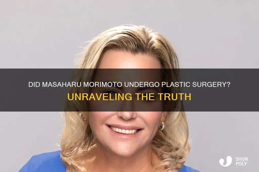 did morimoto have plastic surgery