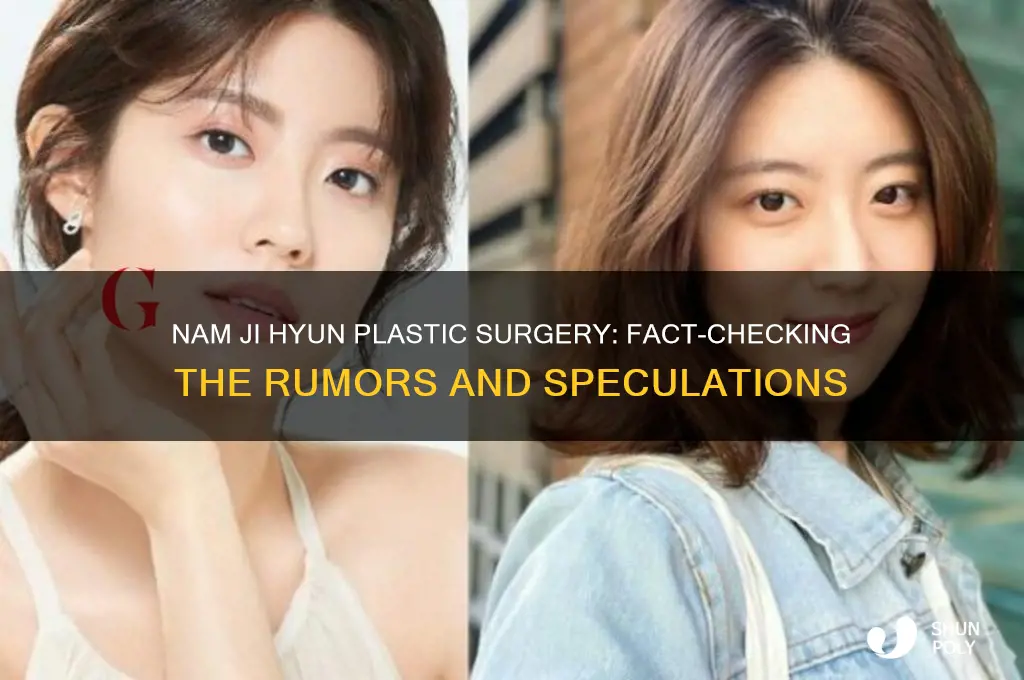 did nam ji hyun get plastic surgery