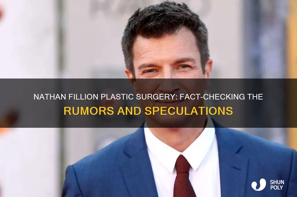 did nathan fillion get plastic surgery