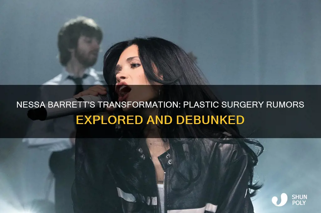 did nessa barrett get plastic surgery