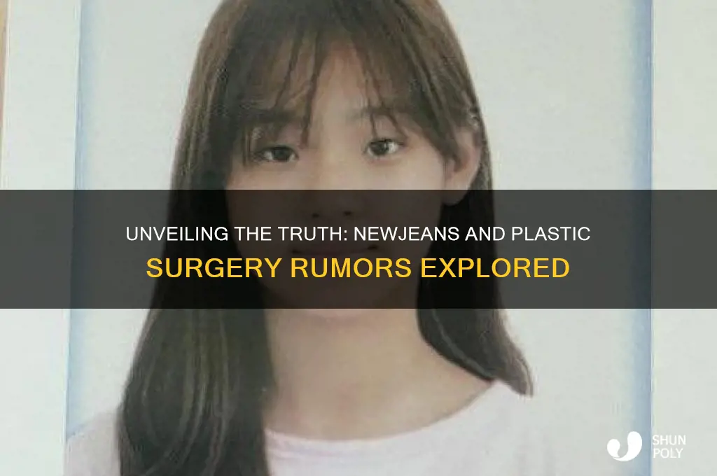 did newjeans get plastic surgery