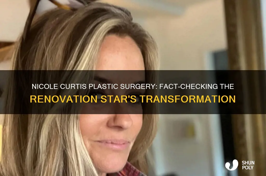 did nicole curtis have plastic surgery