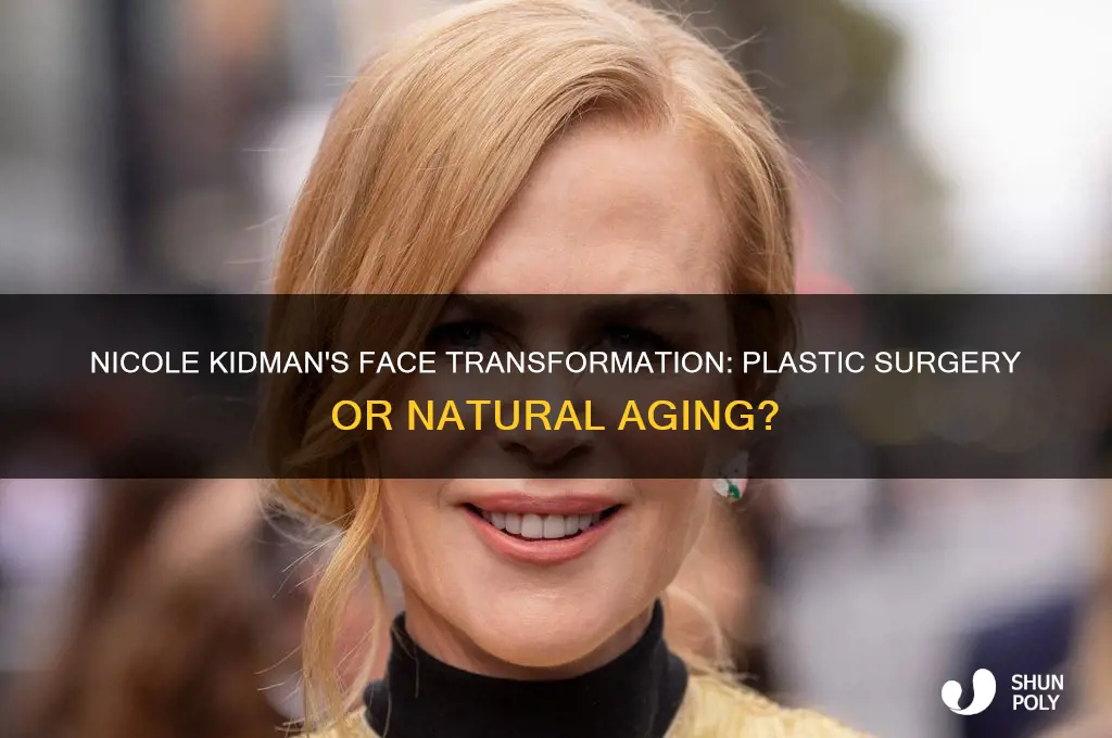 did nicole kidman get plastic surgery on her face