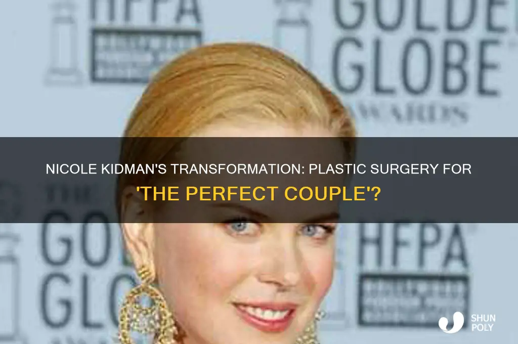 did nicole kidman have plastic surgery for the perfect couple