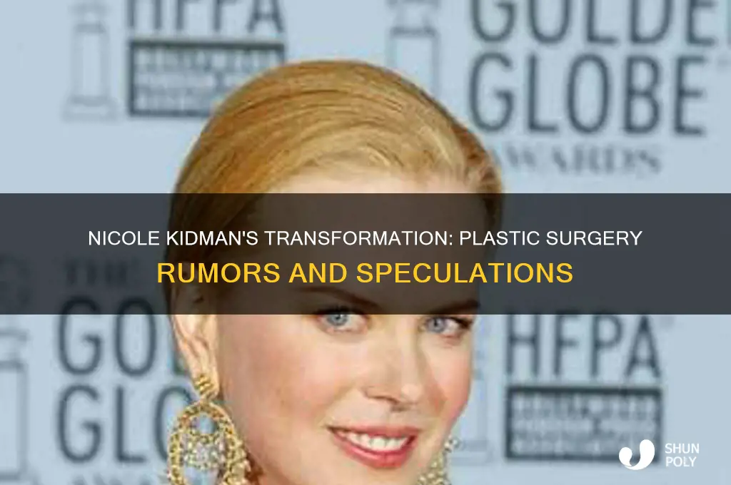 did nicole kudman have plastic surgery
