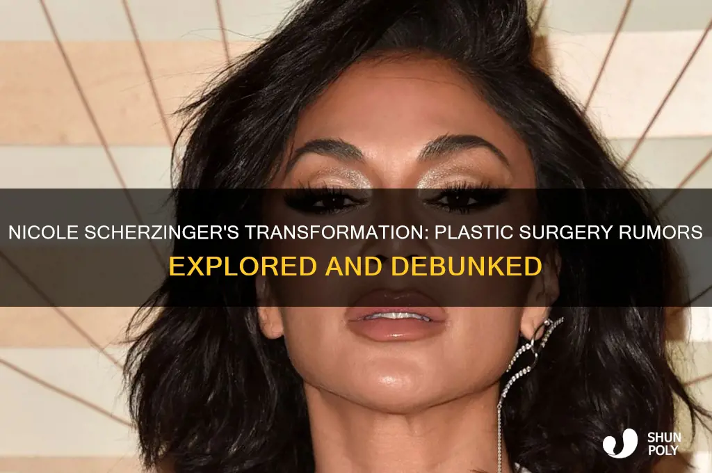 did nicole scherzinger get plastic surgery