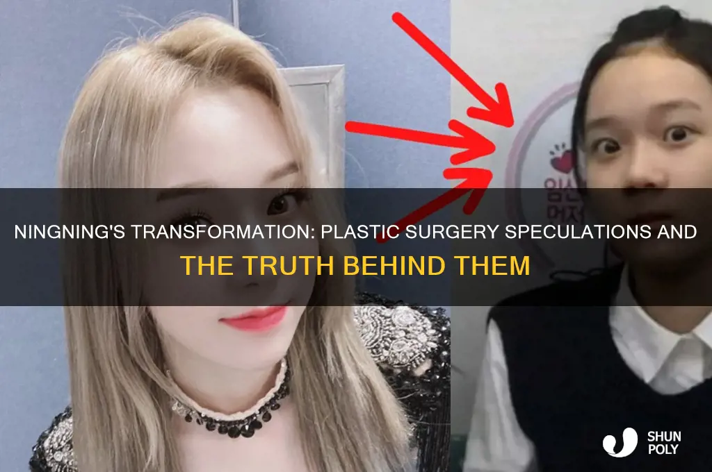 did ningning have plastic surgery