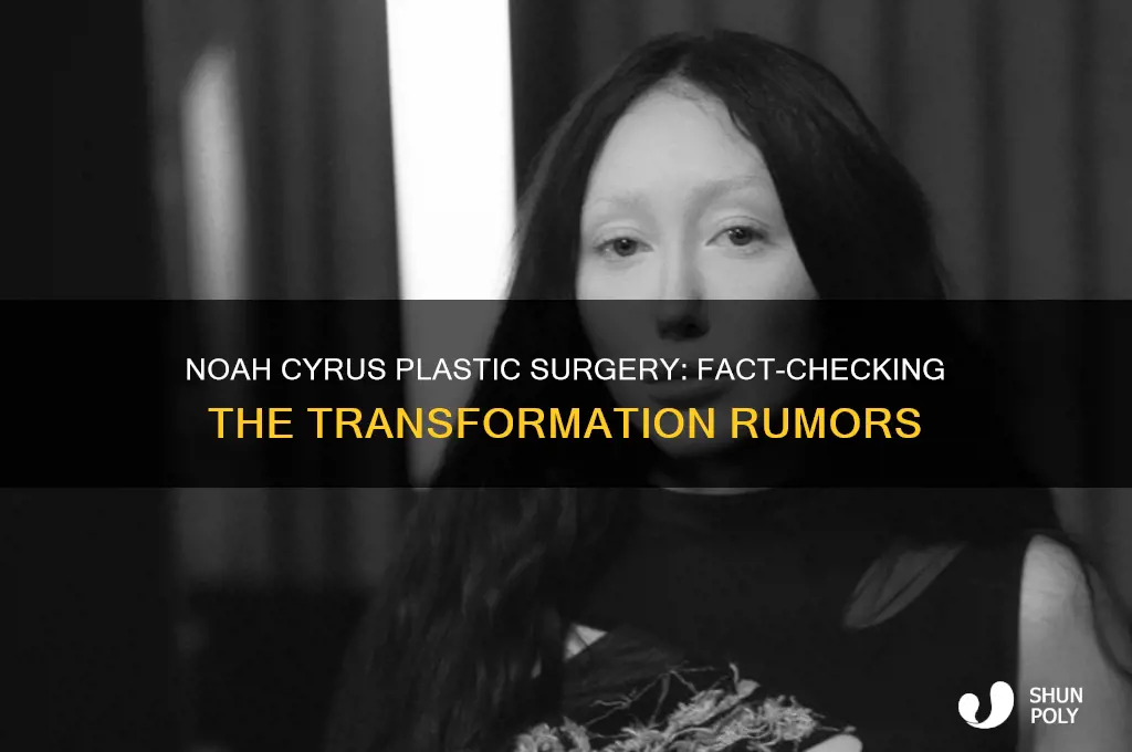 did noah cyrus get plastic surgery