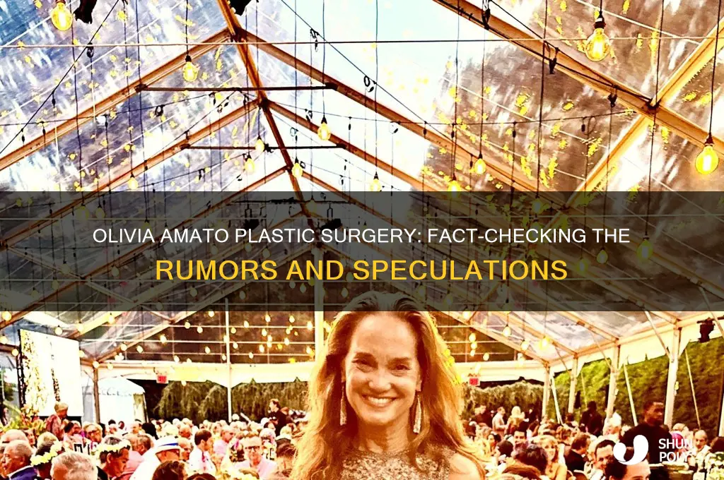 did olivia amato have plastic surgery