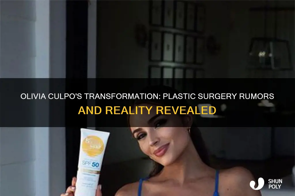 did olivia culpo have a plastic surgery