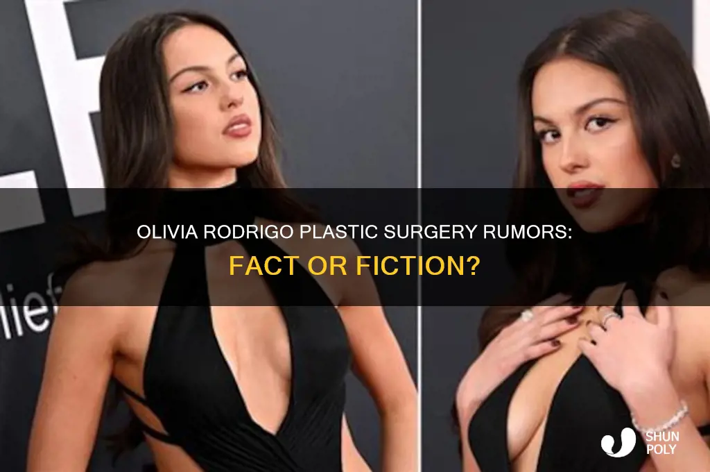 did olivia rodrigo get plastic surgery