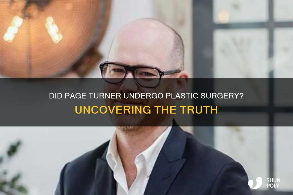 did page turner have plastic surgery