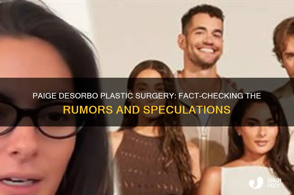 did paige desorbo get plastic surgery