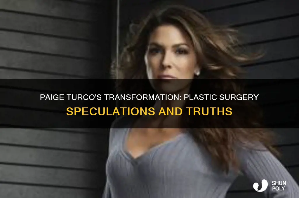 did paige turco have plastic surgery