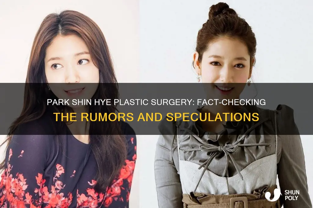 did park shin hye get plastic surgery