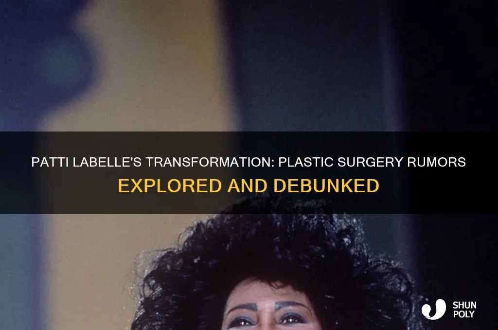 did patti labelle have plastic surgery