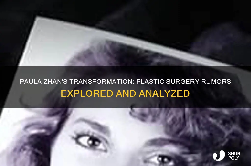 did paula zhan have plastic surgery