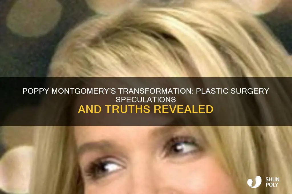 did poppy montgomery have plastic surgery