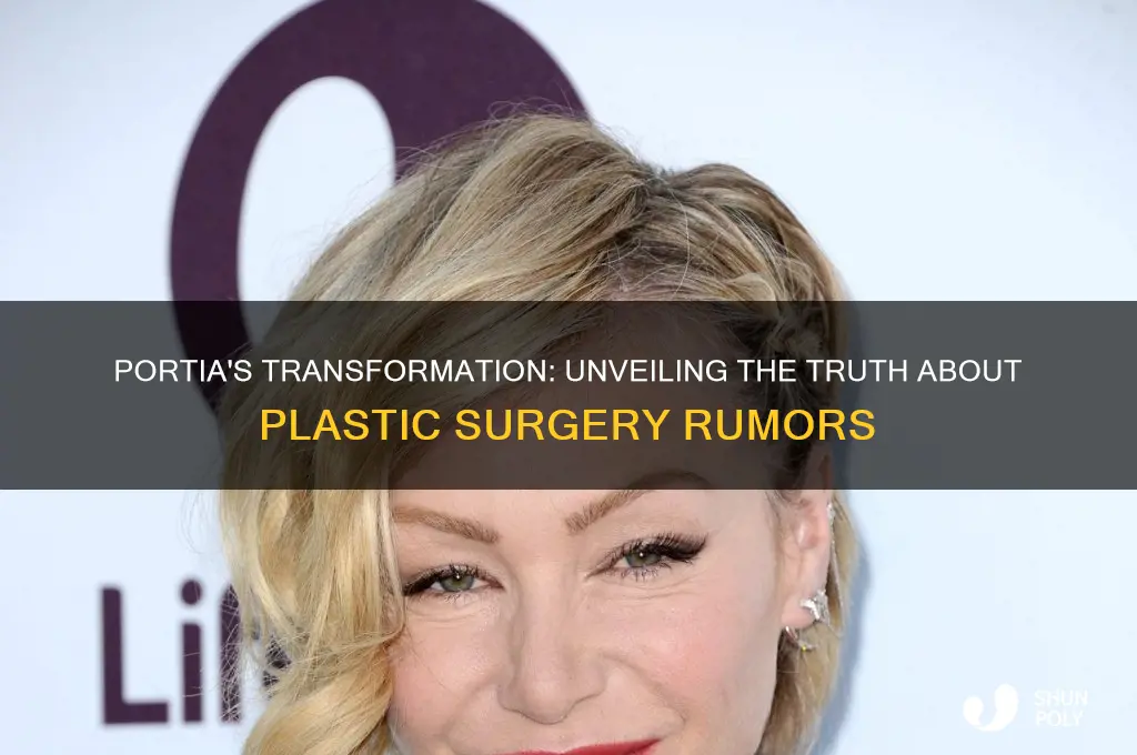did portia have plastic surgery