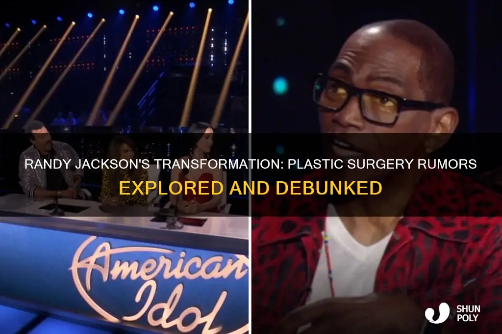 did randy jackson get plastic surgery