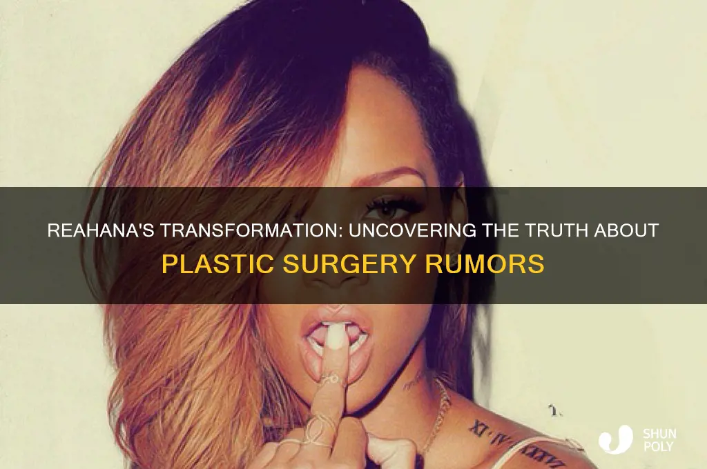 did reahana have plastic surgery