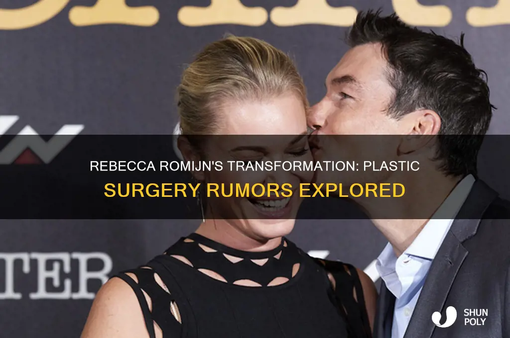did rebecca romijn have plastic surgery