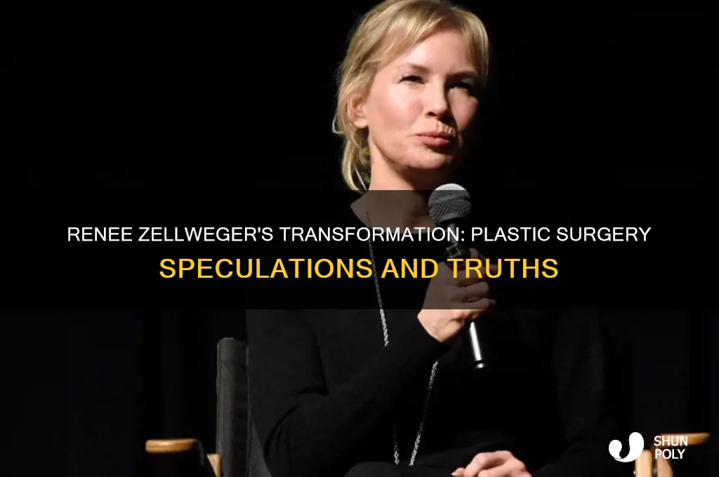 did renee zellenger have plastic surgery